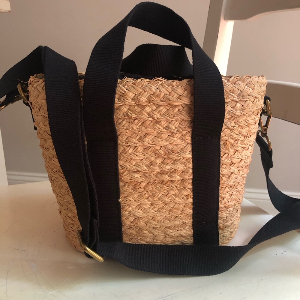 New: J Crew Raffia Straw Mini Tote Bag - Picture 12 of 16
